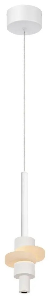 Lustra, Pendul LED din aluminiu si alabastru, Betty alb