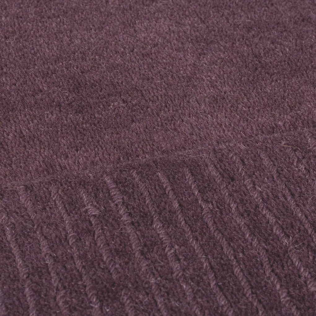 Covor Textured Border Purple, Flair Rugs, 160x230 cm, lana, mov