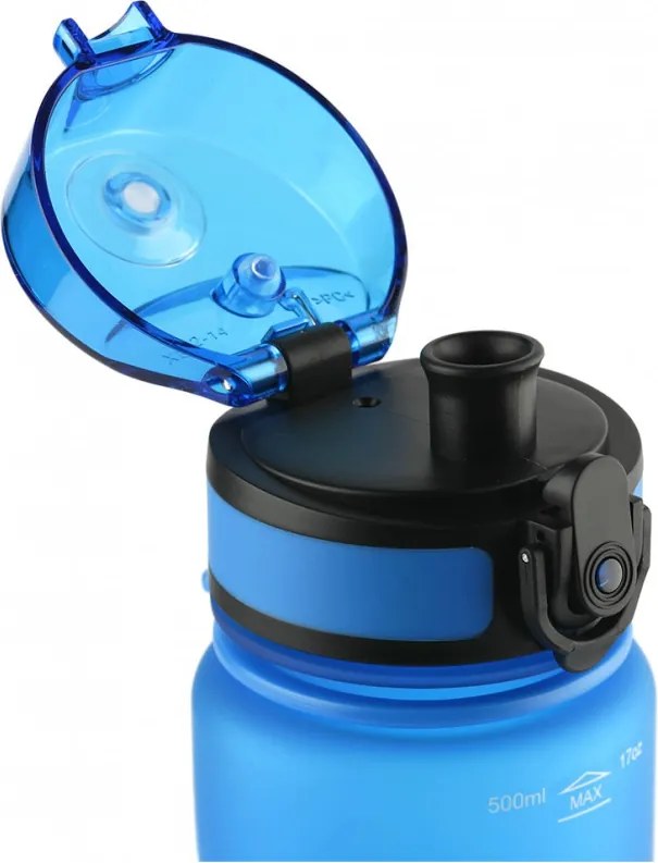 Sticla cu filtru pentru apa Aquaphor City 160010, 500 ml, Tritan, Carbune activ, Aqualen, Capac cu inchidere, Albastru