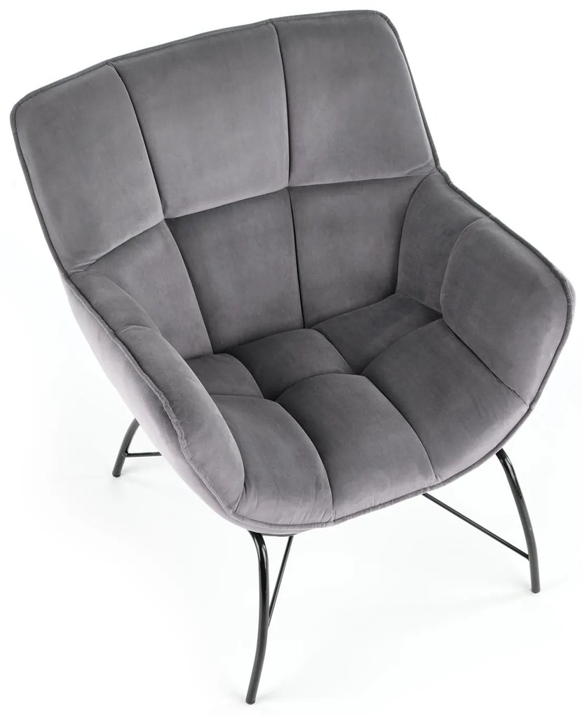 Fotoliu Betali (gri + negru). 1028142