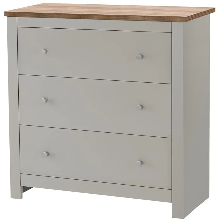 Comodă gri înaltă 81x35 cm Emerald – Støraa