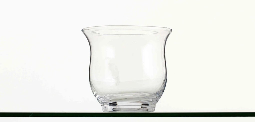 SUPORT LUMANARE DIN STICLA MERKURY sticlă, 15cm, Transparent