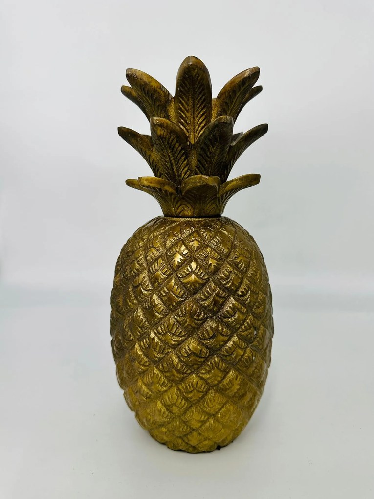 Statueta decorativa Ananas, gold