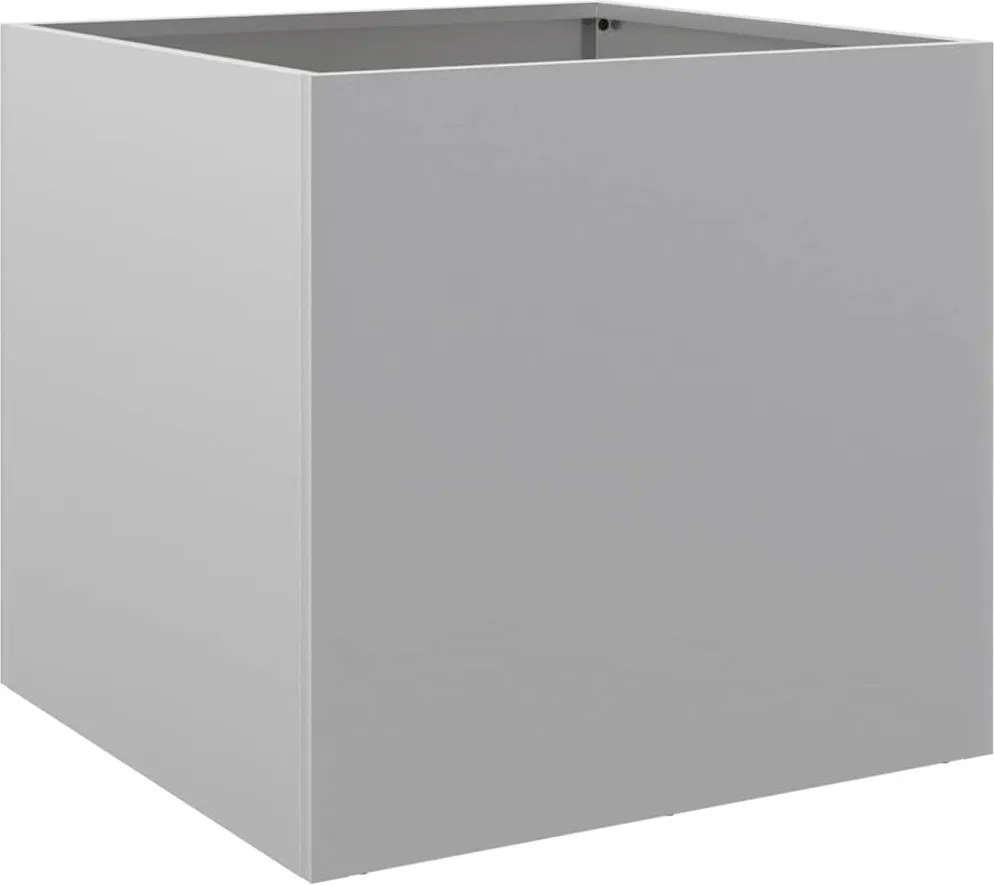 vidaXL Jardinieră, argintiu, 42x40x39 cm, oțel galvanizat