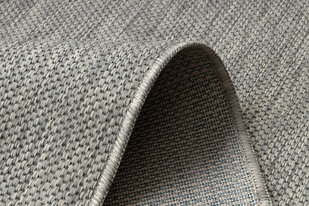 Covor, traversa SISAL SION A5165A Melanj țesute plate gri