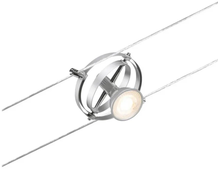 Paulmann 94437 - Spot LED GU5,3/10W CARDAN 12V crom mat satinat
