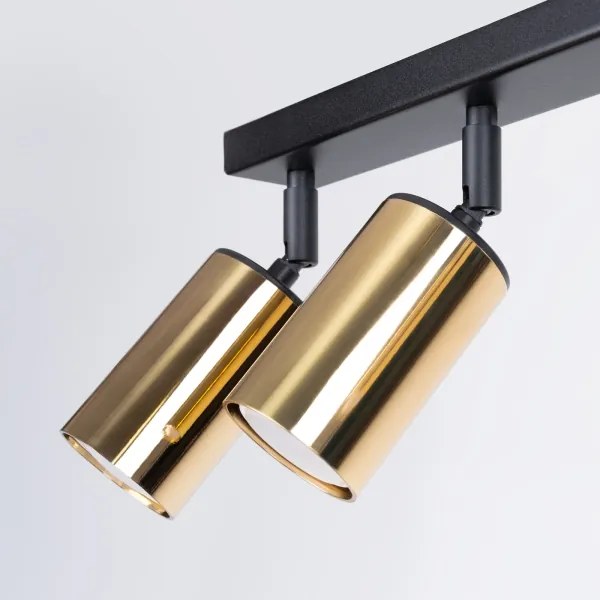 Spot Sollux SL.1388 WINX 6xGU10/10W/230V negru/auriu