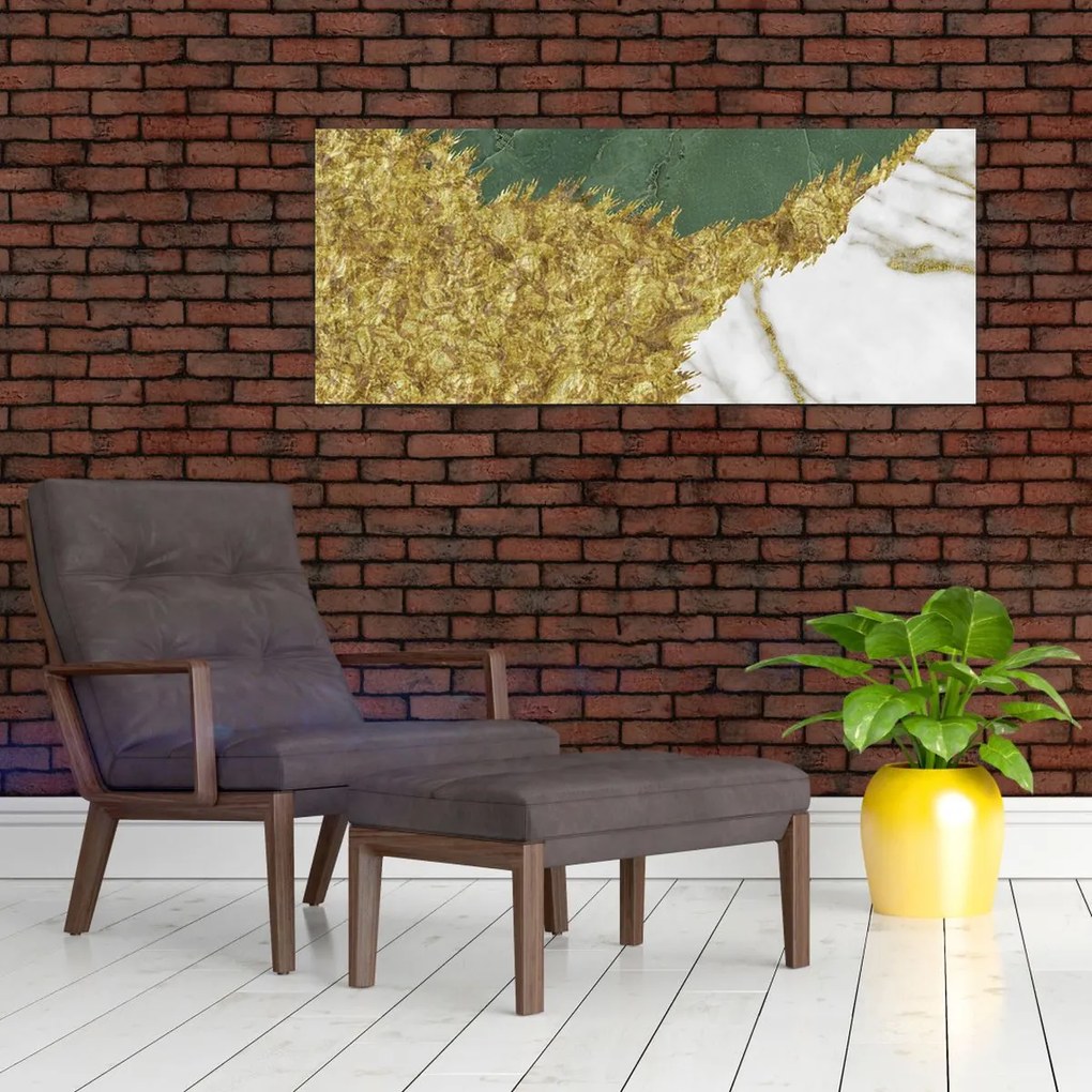 Tablou - Marmură verde N⁰2 (120x50 cm)