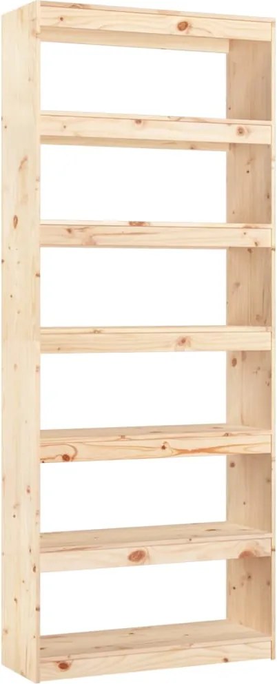 vidaXL Bibliotecă/Separator cameră, 80x30x199,5 cm lemn masiv pin
