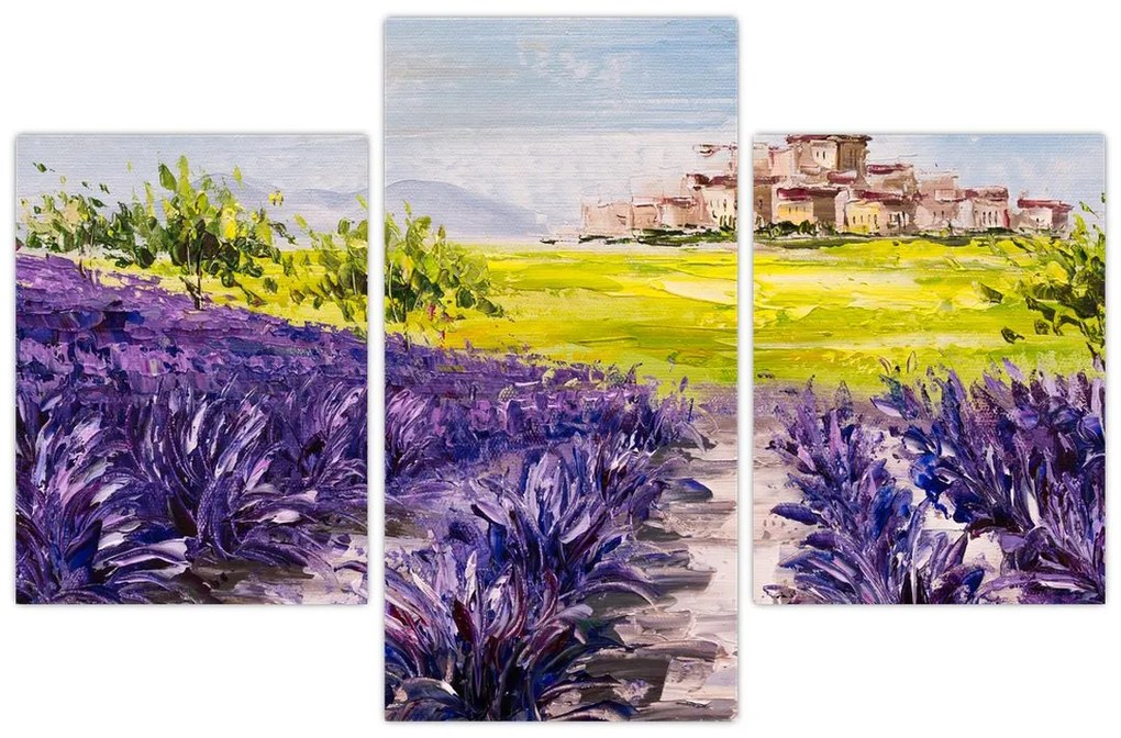 Tablou - Provence, Franța, pictură în ulei (90x60 cm)