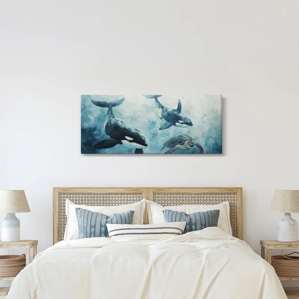 Tablou - Pictură subacvatică (120x50 cm)