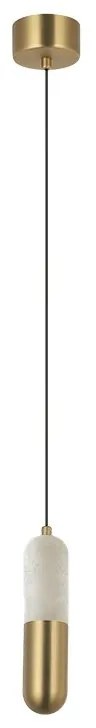 Pendul LED, 7W, 3000K, ALABASTER- BRONZE, ZB-2545