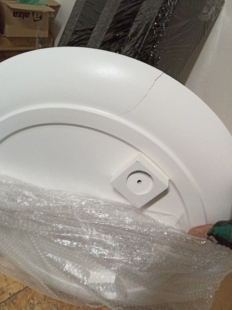 Reducere Masuta de cafea ISLAND Ø 54 cm, alb II. calitate