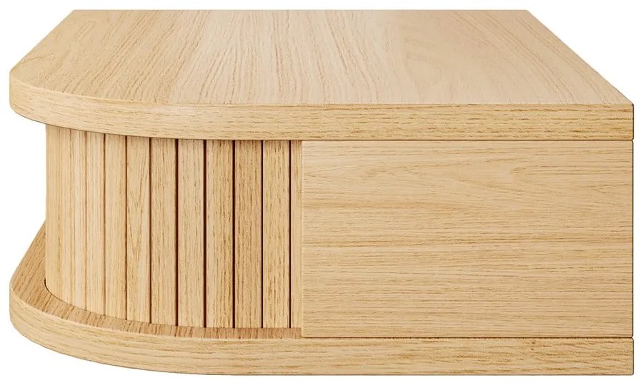 Noptieră în culoare naturală cu aspect de lemn de stejar Farsta – Woodman