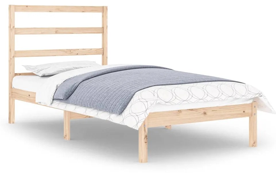 3104898 vidaXL Cadru de pat single, 90x190 cm, lemn masiv