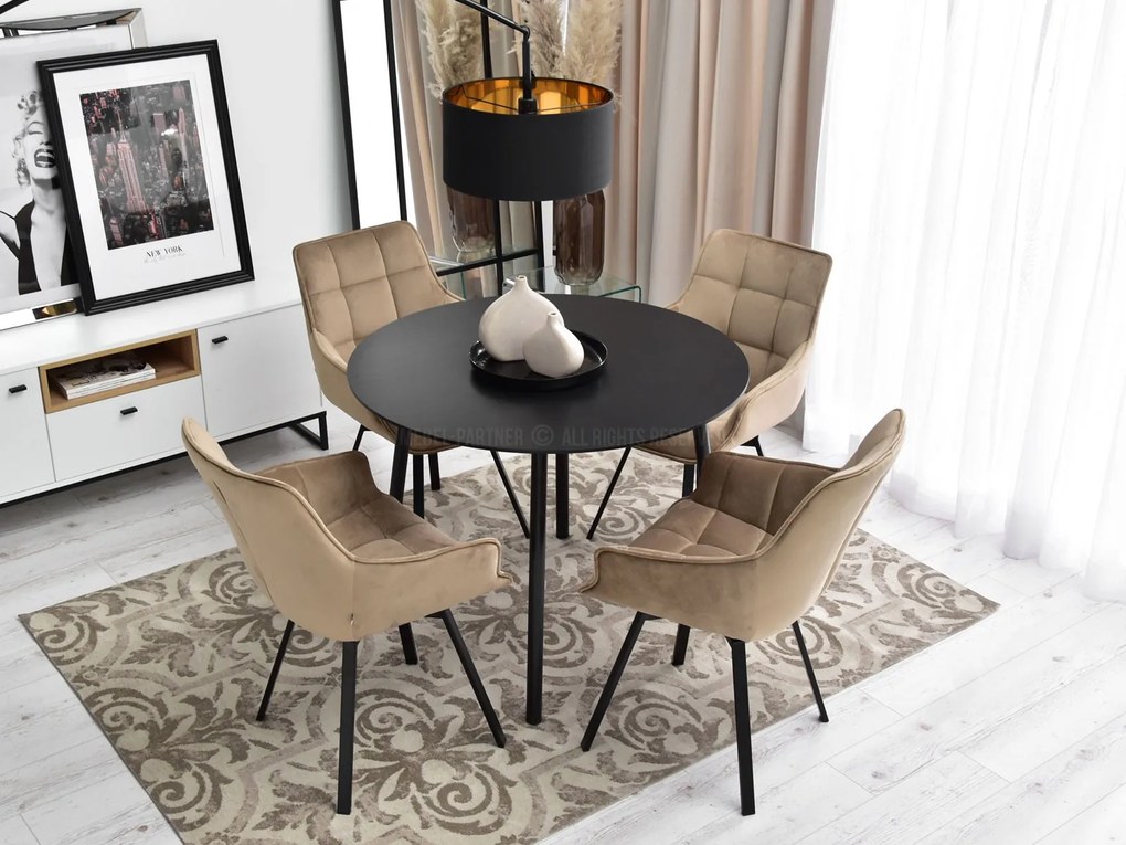 Scaun Aranbura (bej + negru). Promo -14%. 1110887