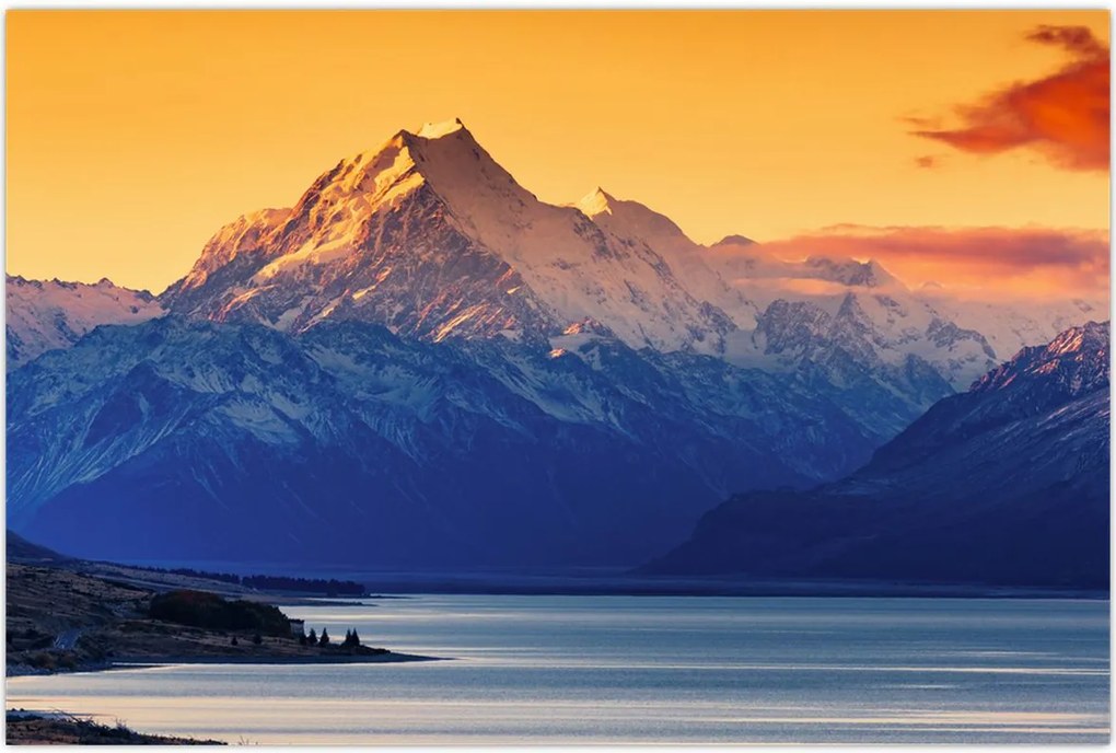 Tablou - Lacul Pukaki (90x60 cm)