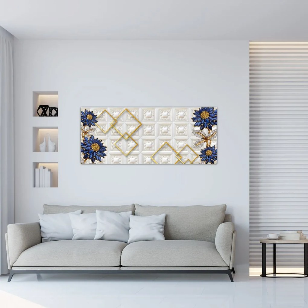 Tablou - Flori de diamant (120x50 cm)