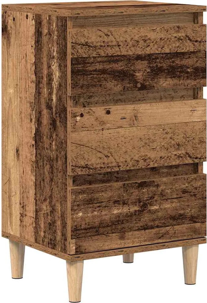 vidaXL Dulap de noapte Lemn vechi 40 x 35 x 70 cm Lemn compozit