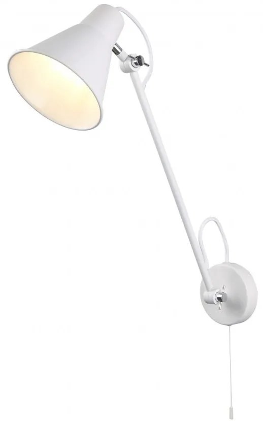 Aplica moderna design retro Triple Joint alb/crom 6302WH SRT
