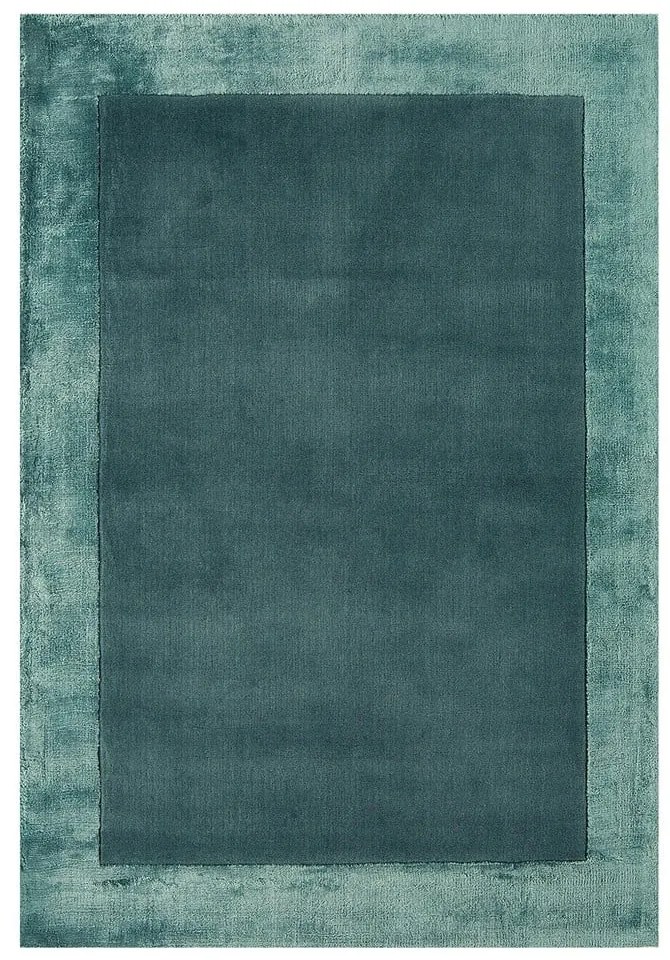Covor în culoarea petrolului handmade din amestesc de lână 80x150 cm Ascot – Asiatic Carpets
