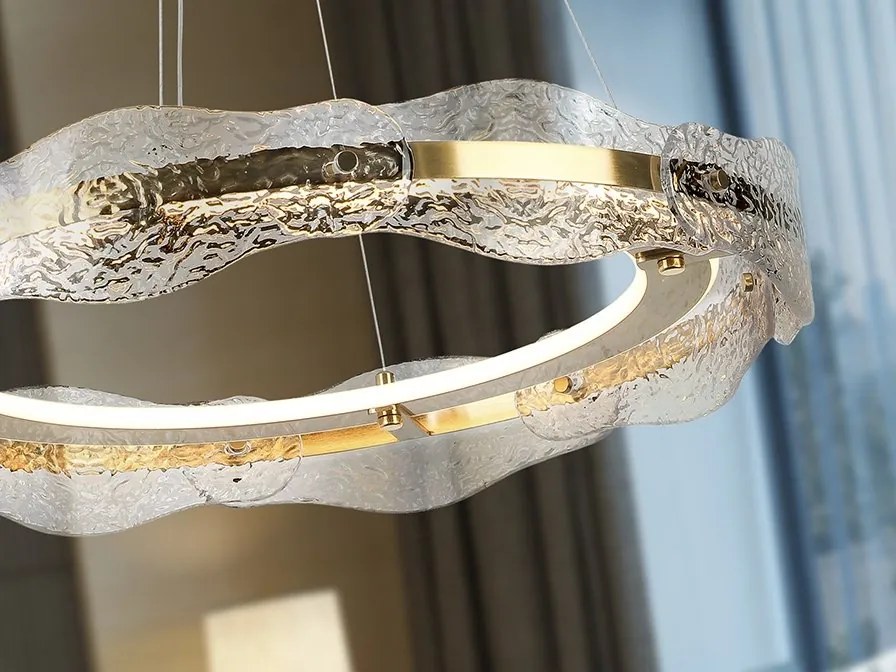 Lustra LED suspendata design modern Lira 60cm
