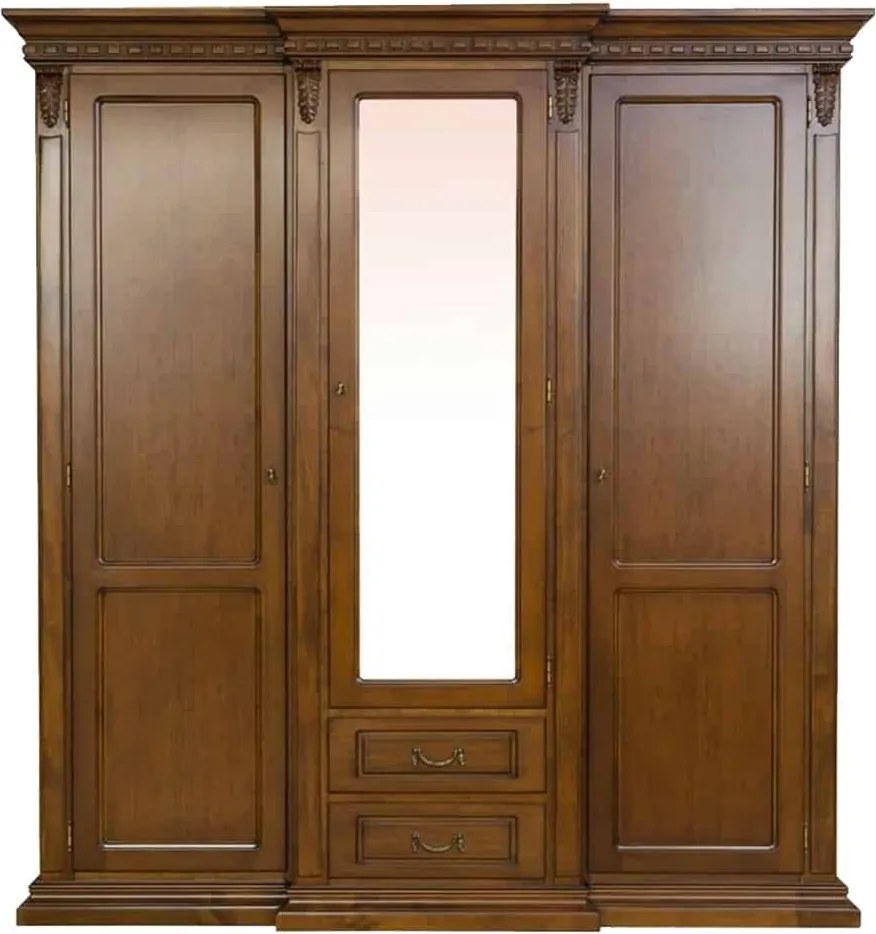 Dulap lemn masiv Bernhard 3 Usi, 182 × 67 × 218 cm