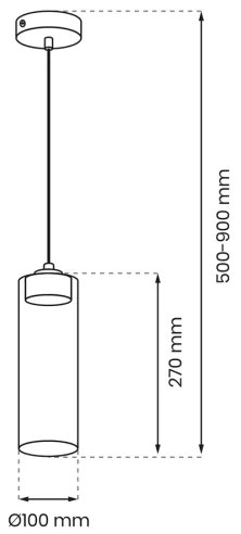 Lustră pe cablu CLARISSA 1xGX53/12W/230V neagră