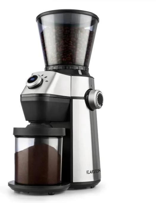 Klarstein Triest, aparat de măcinat cafea, măcinarea conică, 150W, 300g, 15 trepte de măcinare, oțel inoxidabil