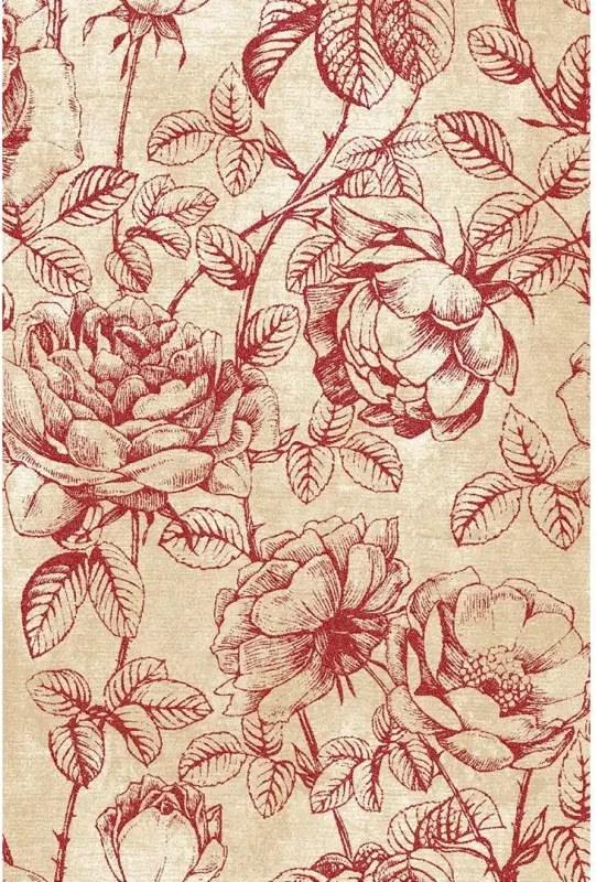 Covor lana Rhode Dark Red Selectează mărime: 080 X 120