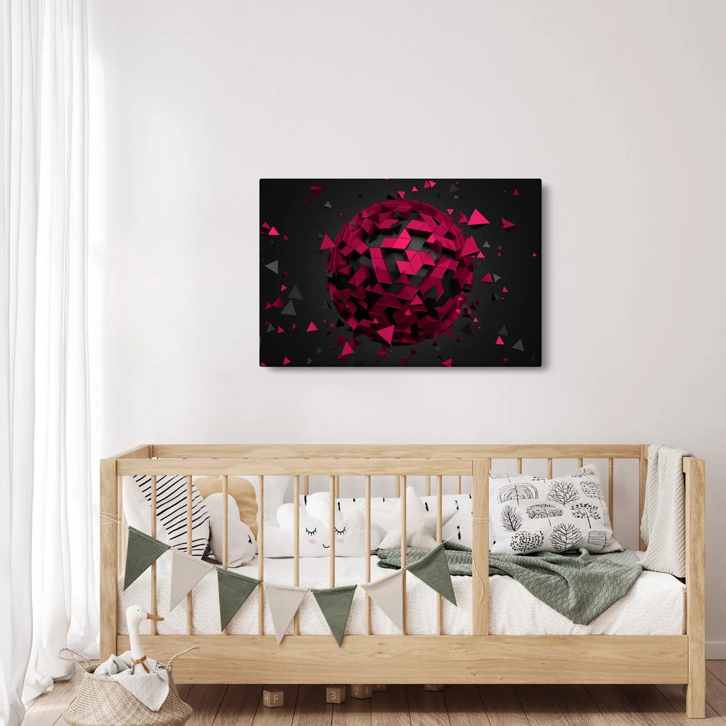 Tablou cu abstracție 3D (90x60 cm)