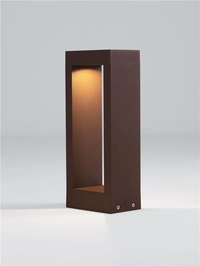 Stalp exterior LED 2700K IP65 DOLIX corten, H-30cm