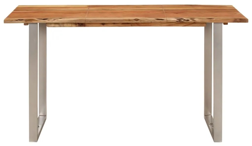 350292 vidaXL Masă de bucătărie, 140x70x76 cm, lemn masiv de acacia