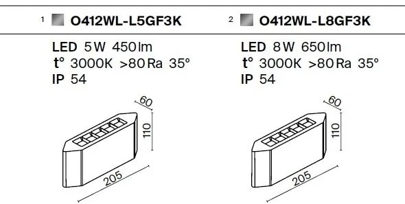 Aplica LED ambientala de exterior IP54 Pull 5W
