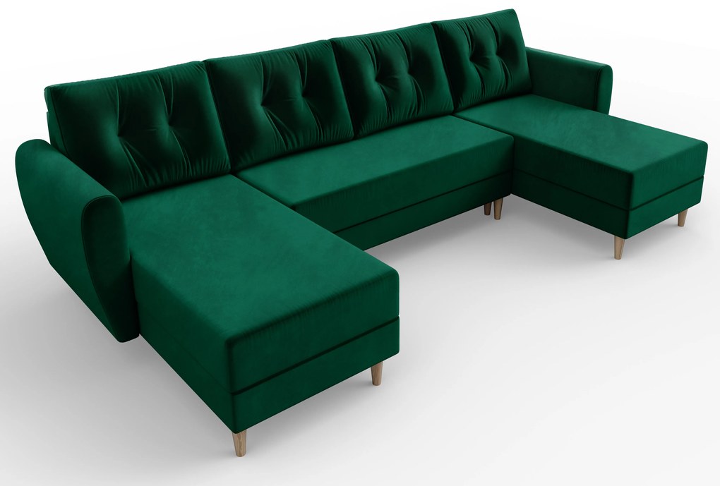Colțar în formă de U Paladio (verde închis) (D). 1025660
