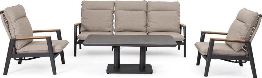 Masă de grădină din aluminiu 80x140 cm Miguel – Bizzotto