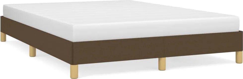 vidaXL Cadru de pat fără saltea, maro închis, 160x200 cm, textil