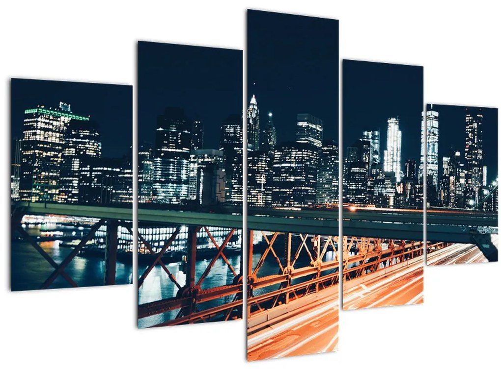Tablou - Oraș de noapte (150x105 cm)
