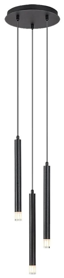 Lustra suspendata stil minimalist Ramira 3L negru