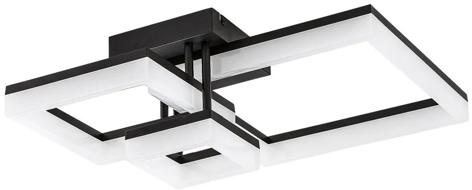 Plafoniera LED design geometric Amilia negru