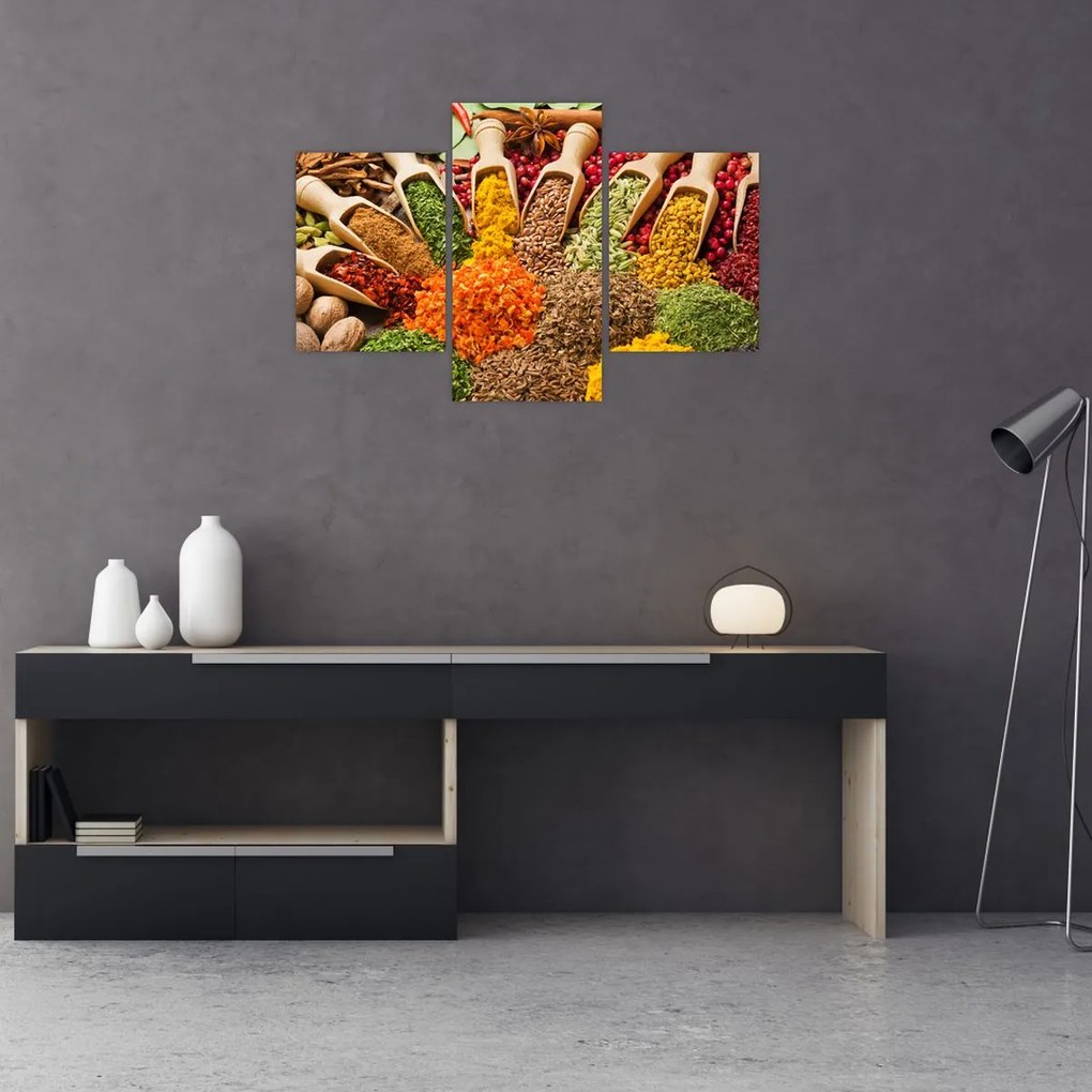 Tablou - Condimente din întreaga lume (90x60 cm)