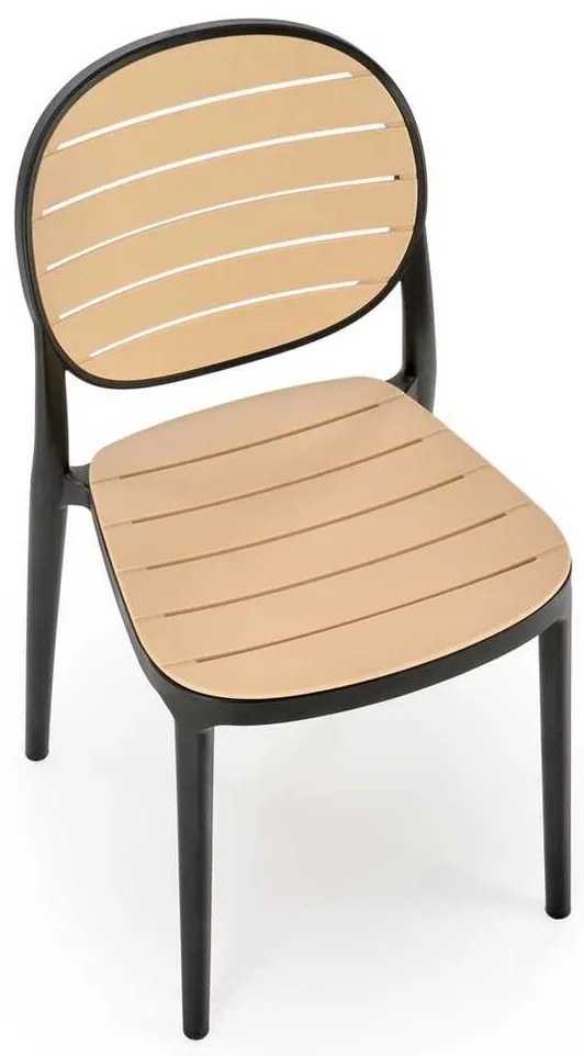 Scaun de bucătărie Josie, maro / negru