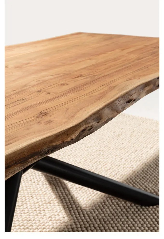 Masă de dining din lemn de acacia 100x220 cm Anuri – MOME