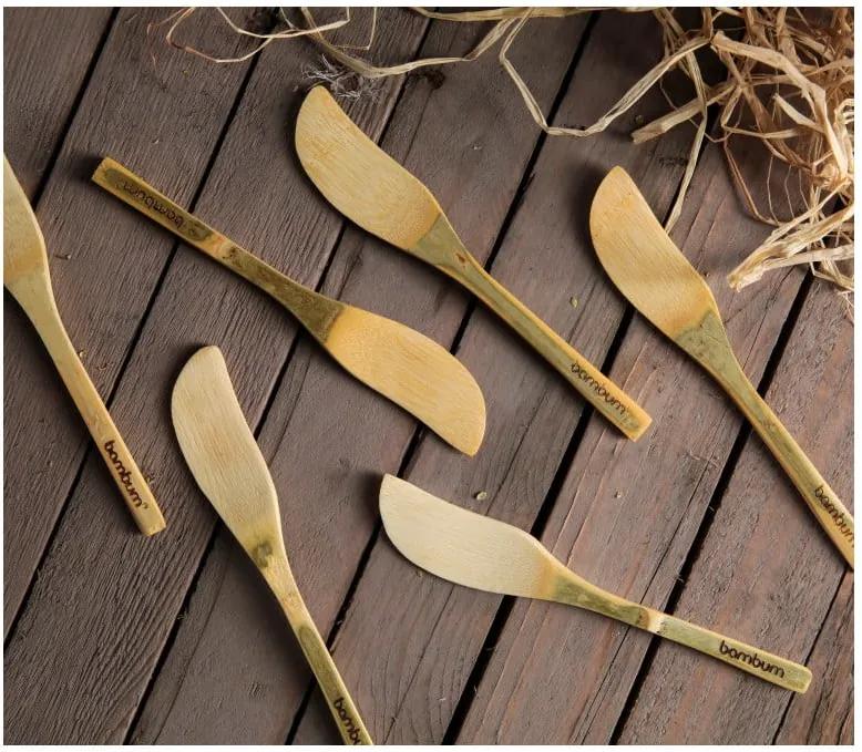 Set 6 cuțite din bambus pentru unt Bambum Forre