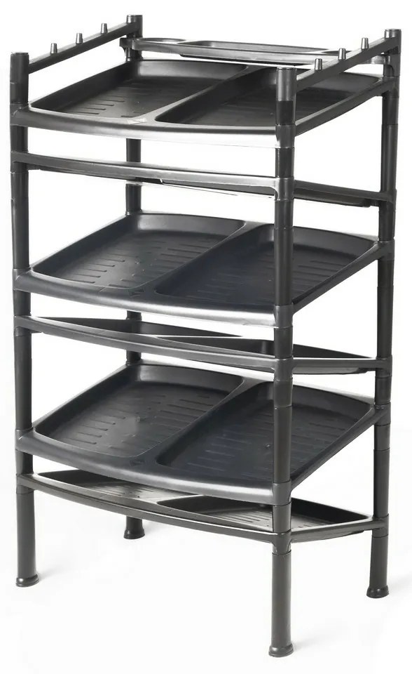 Botnik 6 etaj Black 52 x 34 x 91 cm