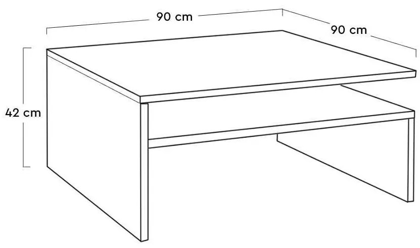 Măsuță de cafea Salome 4 (nuc deschis) . 1109375