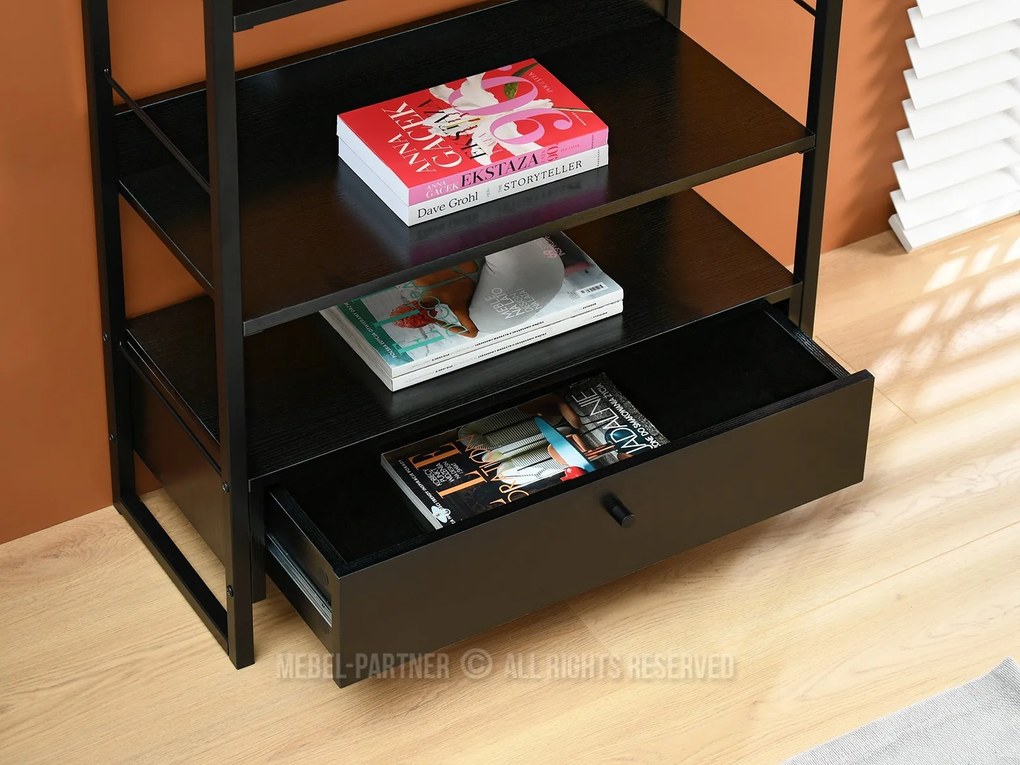 Raft Luca (lemn negru + negru). 1111371