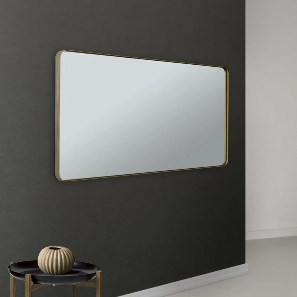Oglinda decorativa design modern CARLO auriu 152-76cm
