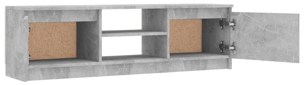 Comoda TV, gri beton, 120 x 30 x 35,5 cm, PAL 1, Gri beton