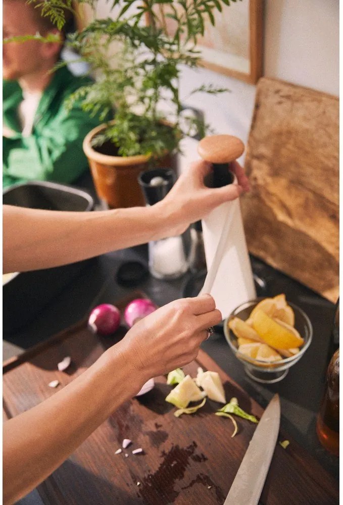 Suport orizontal pentru prosoape de bucătărie din hârtie negru ø 15 cm Paper Pal – Rosendahl